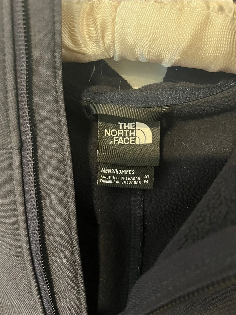 The North Face Men's Dark Blue Hooded Softshell Jacket